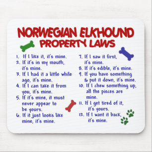Mousepad Leis NORUEGUESAS 2 da propriedade de ELKHOUND