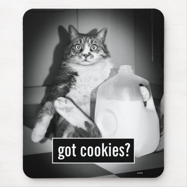 Mousepad Leite De Bebendo De Gato De Jug (Frente)