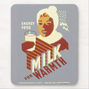 Mousepad Leite para o calor