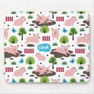 Mousepad Leitões Felizes No Pad Do Rato De Lama