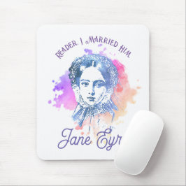 Mousepad Leitor Bonito Casei Com Ele Jane Eyre Retrato