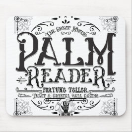 Mousepad Leitor de Palma Antigo Sinal de Cartomante Mágico
