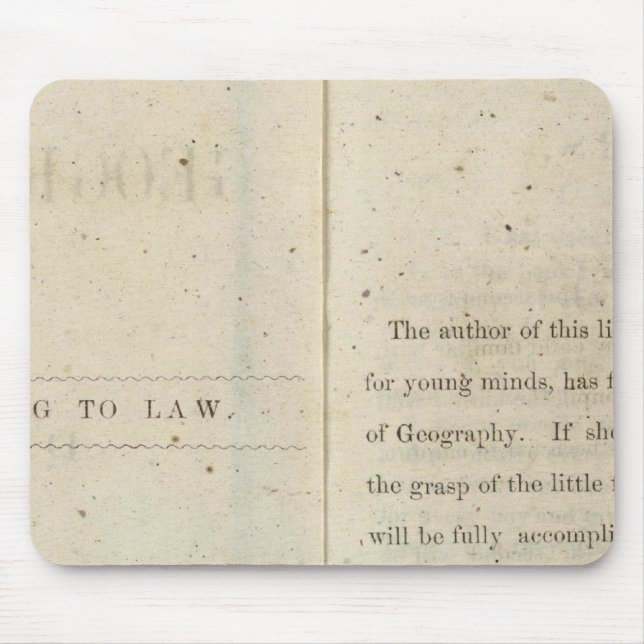 Mousepad Leitor geográfico preface para crianças Dixie (Frente)
