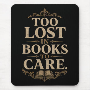 Mousepad Leitor vintage de academia sombria amante de livro