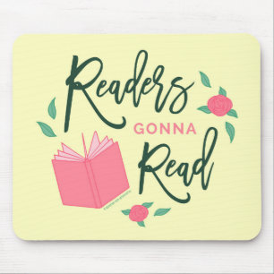 Mousepad Leitores Bookish florais que vão ler