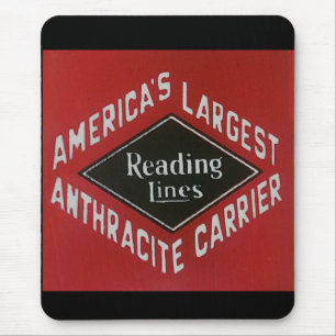 Mousepad Leitura de Carvão Antracite da Estrada de Ferro