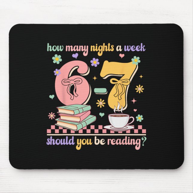 Mousepad Leitura Divertida 67 Professor Seis Sete Leitura 6 (Frente)