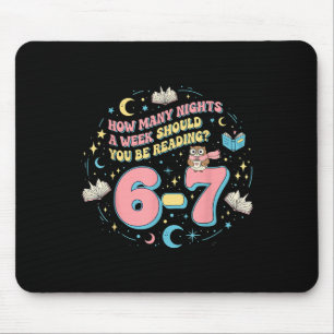 Mousepad Leitura Divertida 67 Seis Sete Meme Professor de I