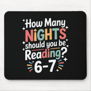 Mousepad Leitura Divertida 6 7 Seis Sete Meme Professor de