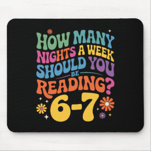 Mousepad Leitura Divertida 6 7 Seis Sete Meme Professor de