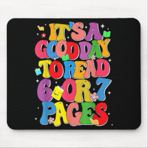 Mousepad Leitura Divertida Seis Sete É Um Bom Dia Para Ler