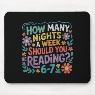 Mousepad Leitura Divertida Seis Sete Livro de Meme Amante 6