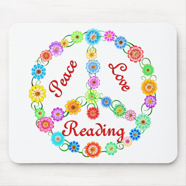 Mousepad Leitura do amor da paz (Frente)