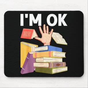 Mousepad Leitura engraçada livro leitura nerd bibliotecário