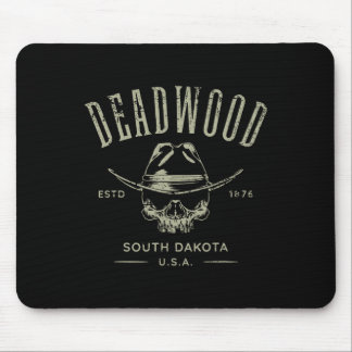 Mousepad Lembrança de Deadwood Dakota do Sul EUA com Design