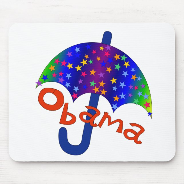Mousepad Lembrança de Inaguration do guarda-chuva de Obama (Frente)