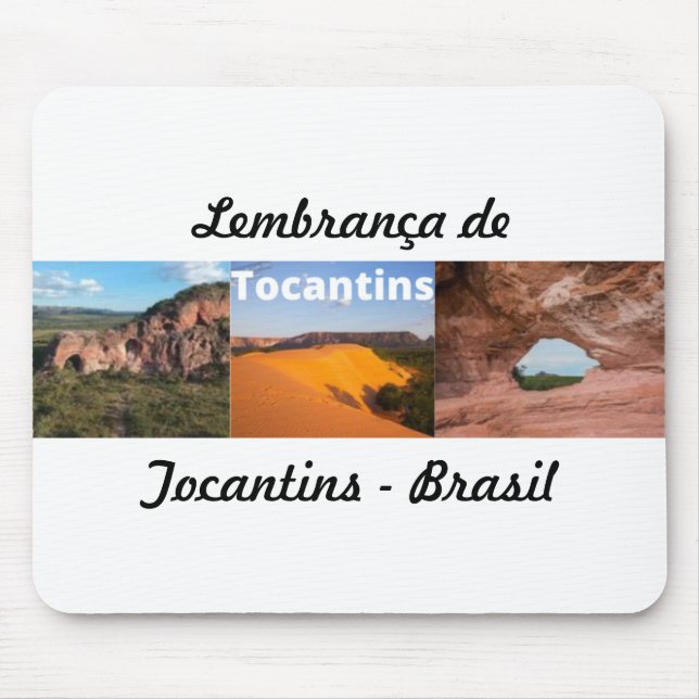 Mousepad lembrança de Tocantins Brasil (Frente)