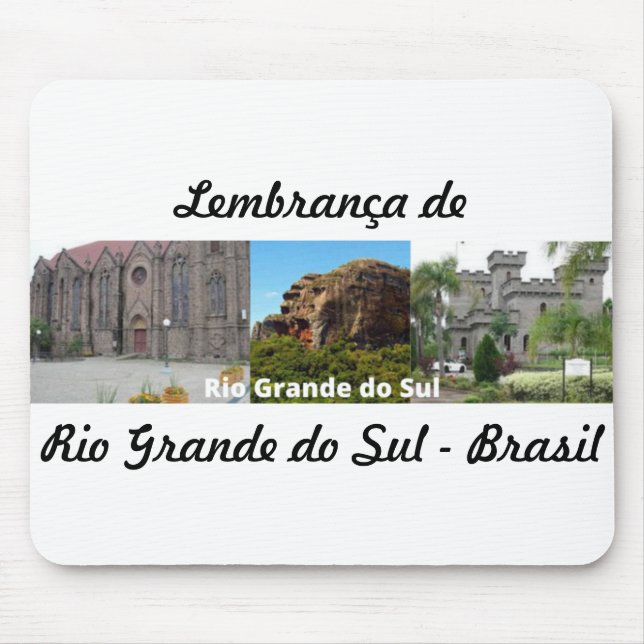 Mousepad lembrança do Rio Grande do Sul - Brasil (Frente)