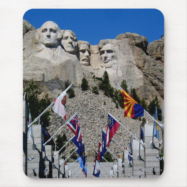 Mousepad Lembrança memorável nacional do Monte Rushmore (Frente)