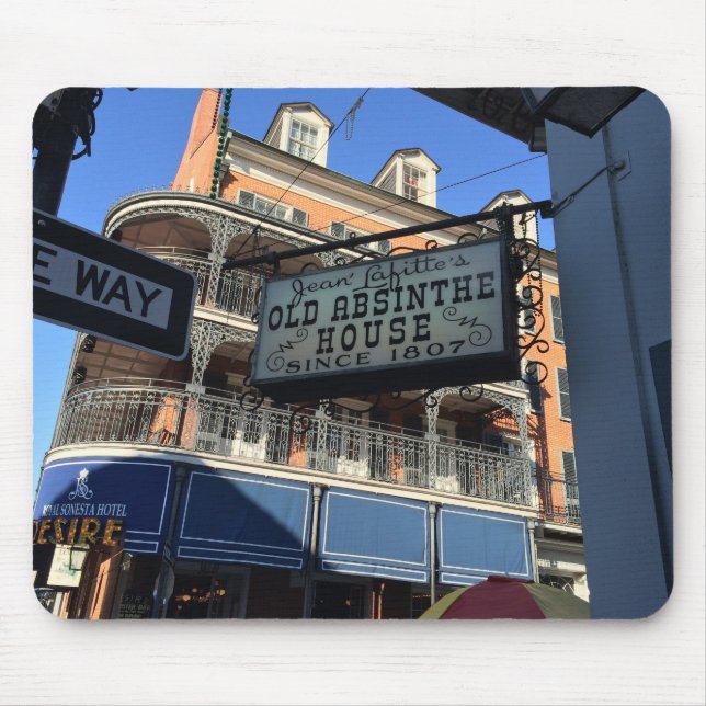 Mousepad Lembrança velha de Nova Orleães Louisiana da casa (Frente)