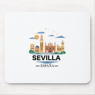 Mousepad lembranças de Sevilha Espanha From Sevilla España