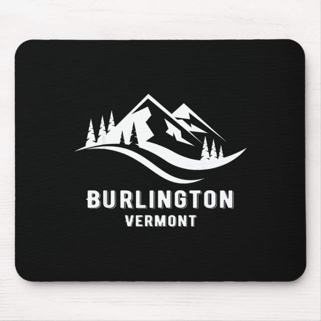 Mousepad lembranças suvenir montanhas Burlington vermont (Frente)