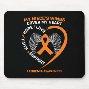 Mousepad Lembrando-Se Da Leucemia Da Memória Que Ama A Minh