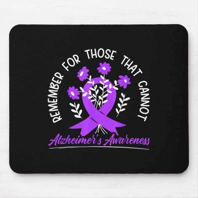 Mousepad Lembre-Se Daqueles Que Não Conseguem Flor Ribbon H (Frente)