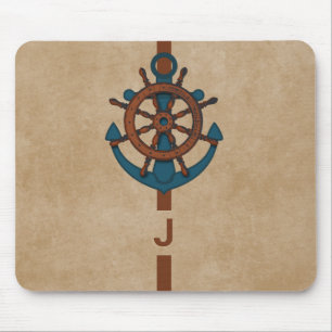 Mousepad Leme e âncora do navio