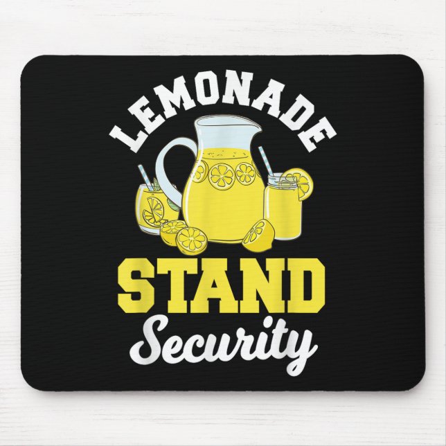 Mousepad Lemonade Stand Security Lemon Juice Summer (Frente)