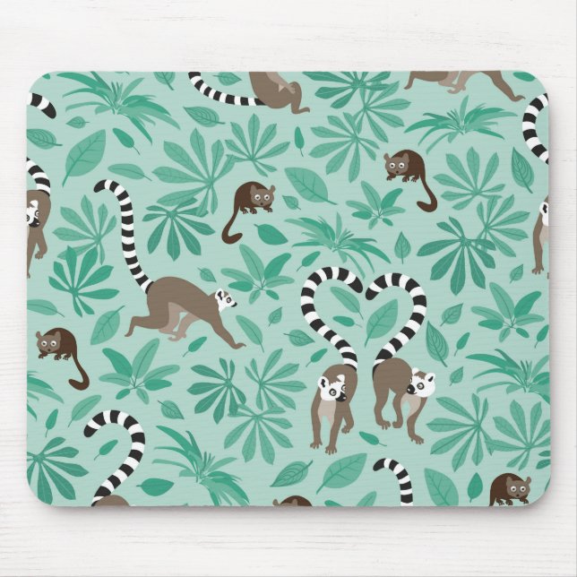 Mousepad Lemur love mint leaves (Frente)
