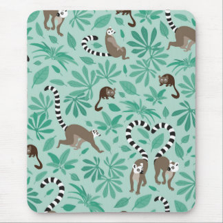 Mousepad Lemur love mint leaves