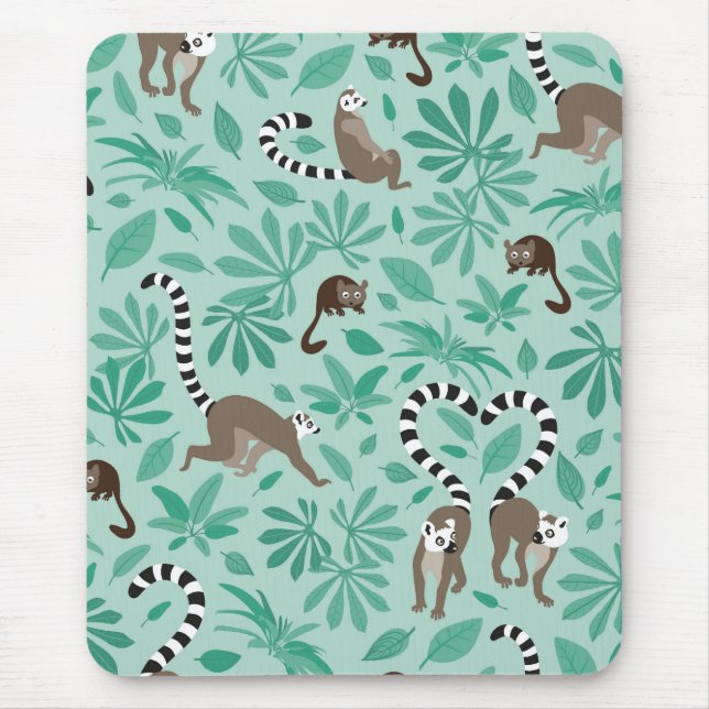 Mousepad Lemur love mint leaves (Frente)