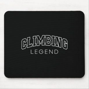 Mousepad Lenda da Escalada Letreiro Atlético Divertido Esca