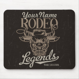 Mousepad Lendas de coroa ocidental antiga do Rodeo Personal