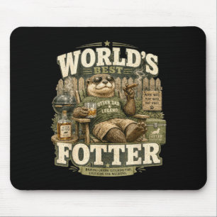 Mousepad Lendas do papai lontra humor trocadilho aniversári