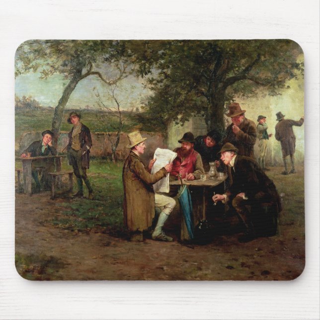 Mousepad Lendo a notícia (Frente)