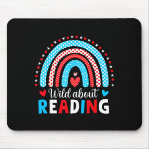 Mousepad Lendo livros leitor amante bibliotecário professor