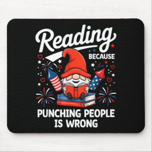 Mousepad Lendo porque socar pessoas está errado gnome EUA