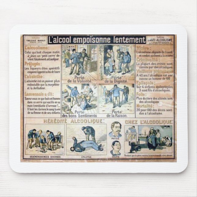 Mousepad l'Ennemi #2 de L'Alcool Voila (Frente)