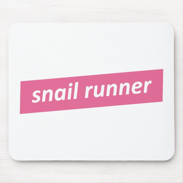 Mousepad Lento Runner. Snail Runner (Frente)