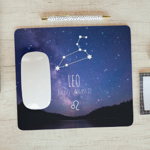 Mousepad Leo   Placa de Mouse de Constelação Zodilatada P