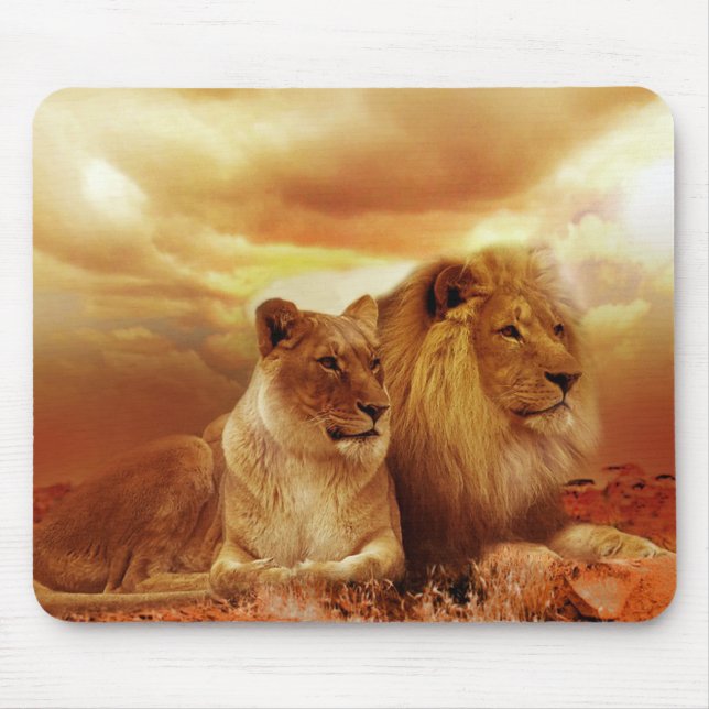 Mousepad Leões (Frente)