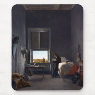 Mousepad Léon Cogniet O Artista em Seu Quarto na Villa