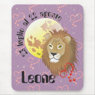 Mousepad Leone 23 al 22 Tappetini por mouse luglio agosto