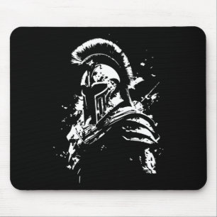 Mousepad Leonidas Spartan Helmet Gym Sparta Workout Grego W