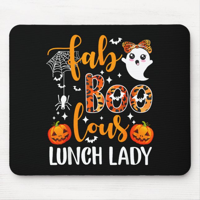 Mousepad Leopard Fab Boo Lous Lunch Lady Matching Group Tee (Frente)