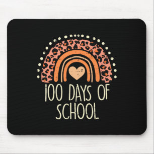 Mousepad Leopard Rainbow 100 dias na escola 100º dia de chá