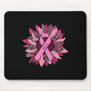 Mousepad Leopard Sunflower Cheetah Sensibilização para o Ca