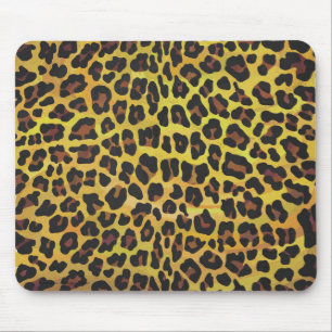 Mousepad Leopardo Brown e Impressão Amarelo